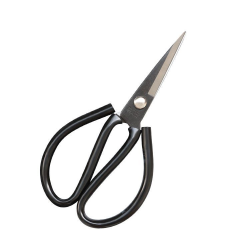 Ножиці для роботи зі шкірою довжина 150 мм прогумовані ручки LDH 4 (6108)