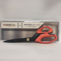 Ножиці швейні кравецькі преміумкласу TC-H250-HB WAYKEN сталеві леза, ручки м'який пластик корал (6681)