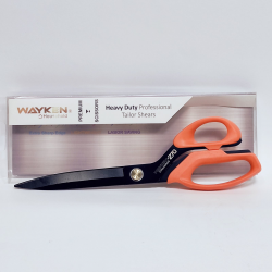 Ножиці швейні кравецькі преміумкласу TC-H270-HB WAYKEN сталеві леза, ручки м'який пластик корал (6682)