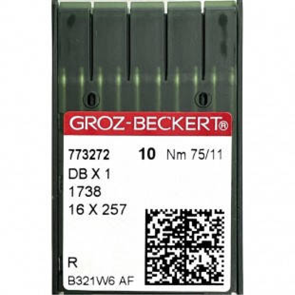 Голки для промислових швейних машин Groz-Beckert DBx1, R, №75/11
