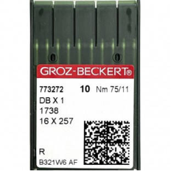 Голки для промислових швейних машин Groz-Beckert DBx1, R, №75/11