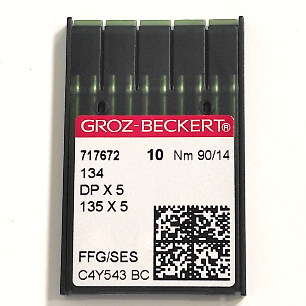 Голки для промислових швейних машин Groz-Beckert  DPx5, FFG/SES, №90/14 (6776)