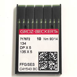 Голки для промислових швейних машин Groz-Beckert  DPx5, FFG/SES, №90/14 (6776)