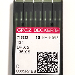 Голки для промислових швейних машин Groz-Beckert DPx5, R, №110/18