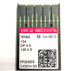 Голки для промислових швейних машин Groz-Beckert  DPx5, FFG/SES, №85/13