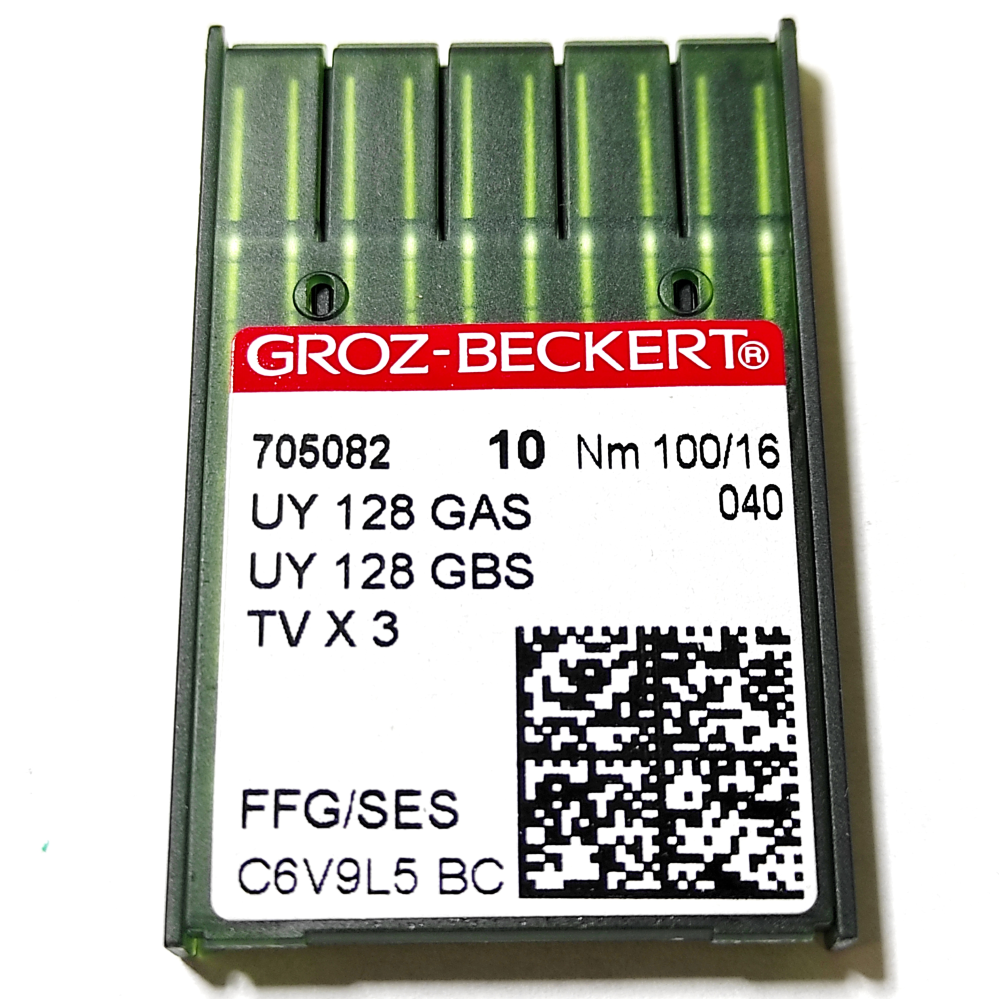 Голки для розпошивальної машини Groz-Beckert UY 128 GAS 100/16 FFG/SES (7153)