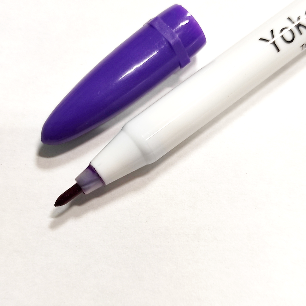 Маркер кравецький для розмітки Yoke Air Erasable Pen самозникаючий, фіолетовий (5911)