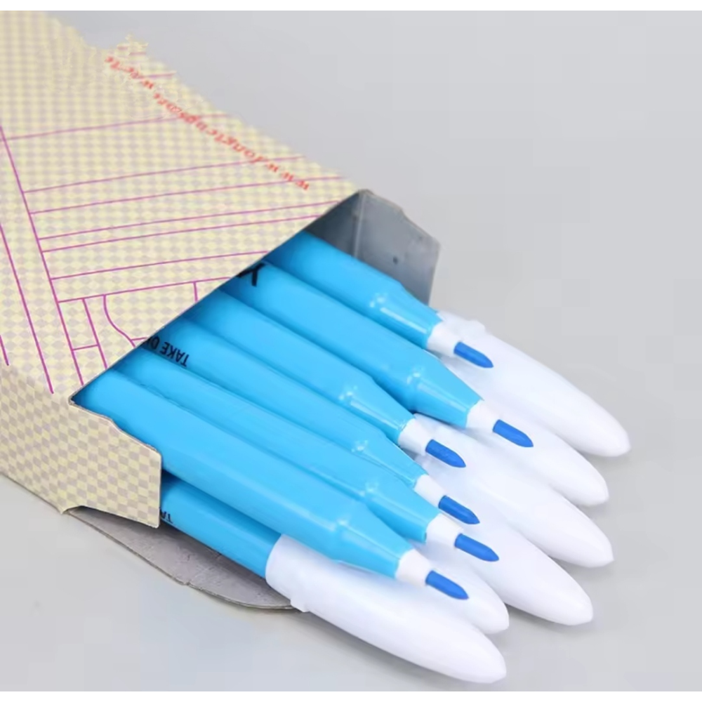 Маркер кравецький для розмітки Yoke Water Erasable Pen, змивається водою, блакитний (6852)