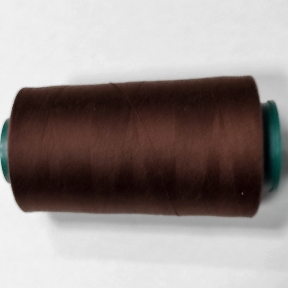 Нитки швейні універсальні 100% поліестер 40/2 Peri 4000 ярдів темно-коричневі 045 (6605)