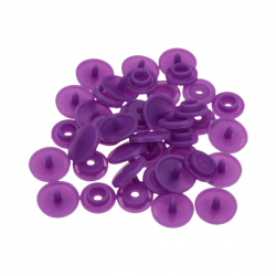 Кнопка пластикова для одягу 12мм фіолетова (03) 50шт (6125)
