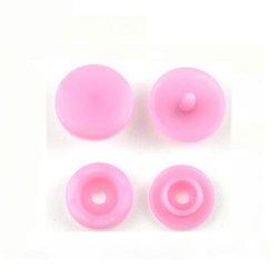 Кнопка пластикова для одягу 12мм рожева (08) 50шт (6130)