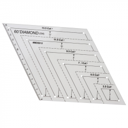 Лінійка для печворку і квілтингу “Ромб“ (акрил 3мм) (5928)