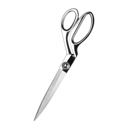 Ножиці швейні кравецькі TIGERTEX 265 мм (10“) срібна ручка (6347)