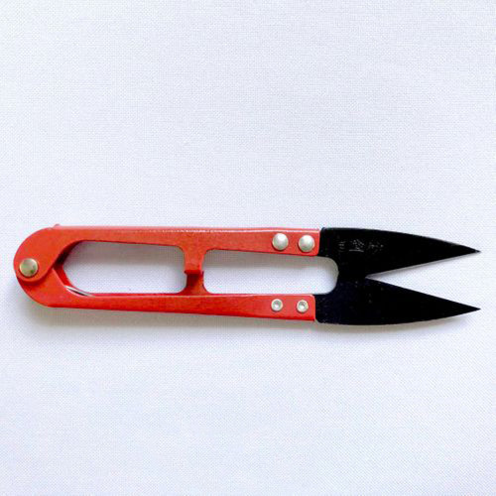 Ножиці для обрізання ниток металеві, довжина 110 mm, сталь SK5 чорні леза (6175)
