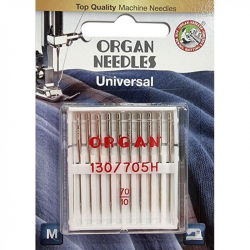 Иглы швейные универсальные ORGAN № 70 для бытовых швейных машин блистерная упаковка 10 штук