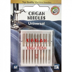 Иглы швейные универсальные ORGAN №110 для бытовых швейных машин блистерная упаковка 10штук