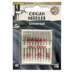 Иглы швейные универсальные ORGAN MIX  №70/80/90 для бытовых швейных машин блистерная упаковка 10 штук (6503)