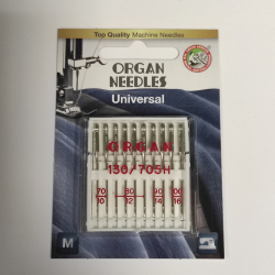 Иглы швейные универсальные ORGAN MIX 70/80/90/100  для бытовых швейных машин блистерная упаковка 10 штук(6499)
