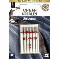 Иглы швейные универсальные ORGAN  №90 для бытовых швейных машин блистерная упаковка 5 штук (6497)