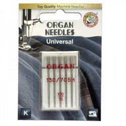 Иглы швейные универсальные ORGAN №100 для бытовых швейных машин блистерная упаковка 5 штук