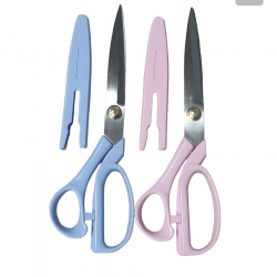 Ножиці швейні кравецькі DE XIAN К30 205мм (8“) з чохлом, пластикова ручка асорті (6656)