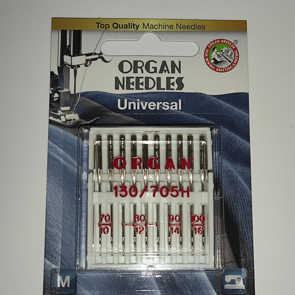 Иглы швейные универсальные ORGAN MIX 70/80/90/100  для бытовых швейных машин блистерная упаковка 10 штук(6499)