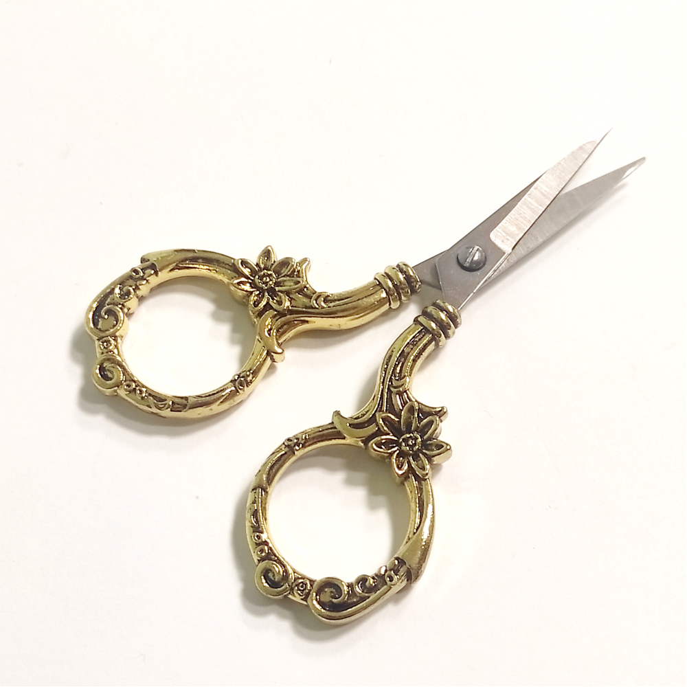 Ножиці для шиття та рукоділля “Вінтаж - 9“ колір золото (6172)